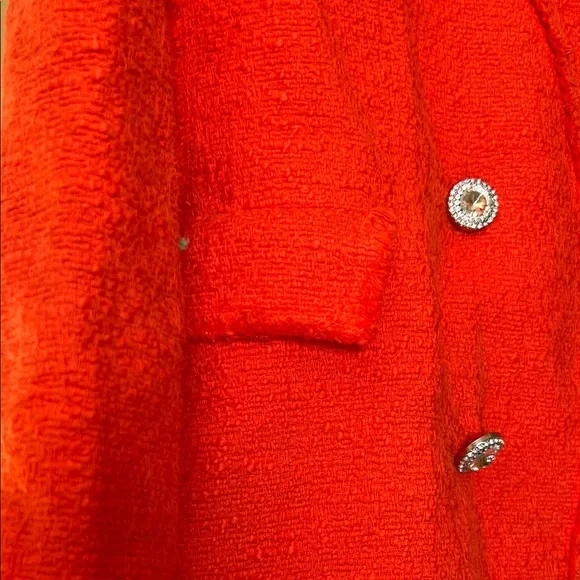 Zara Women's Red Double-Breasted Blazer - Picture 3 of 7